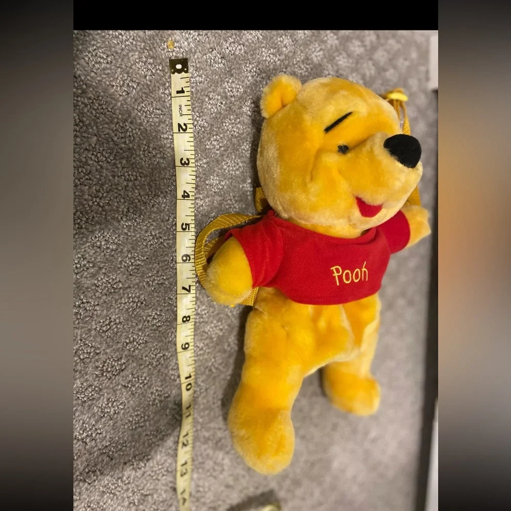 Disney Yellow & Red Winnie the Pooh Plush Kids Backpack